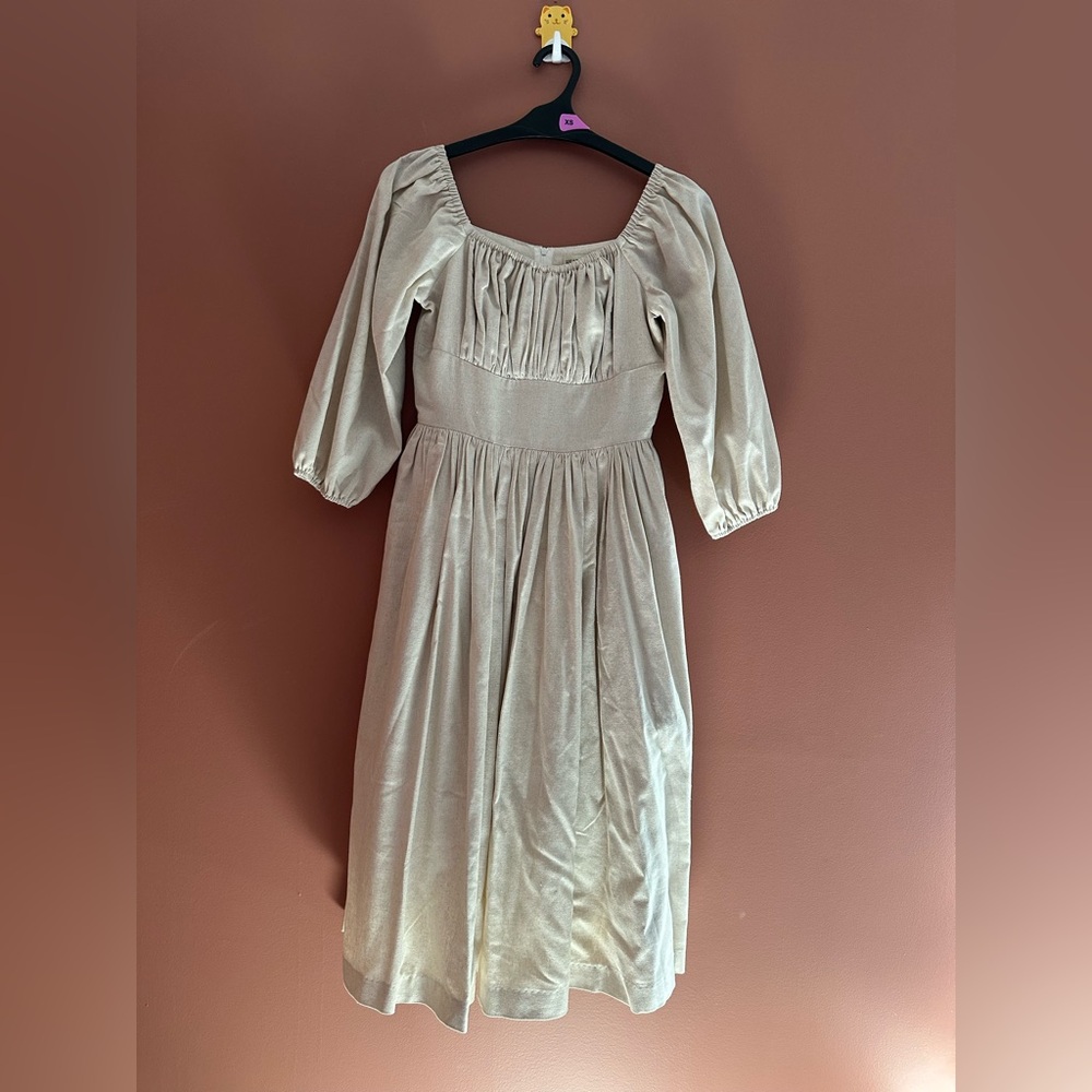 Sydney Dress in Parchment Ivory